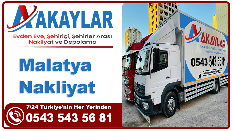 Malatya nakliyat Akaylar Malatya evden eve nakliyat firması